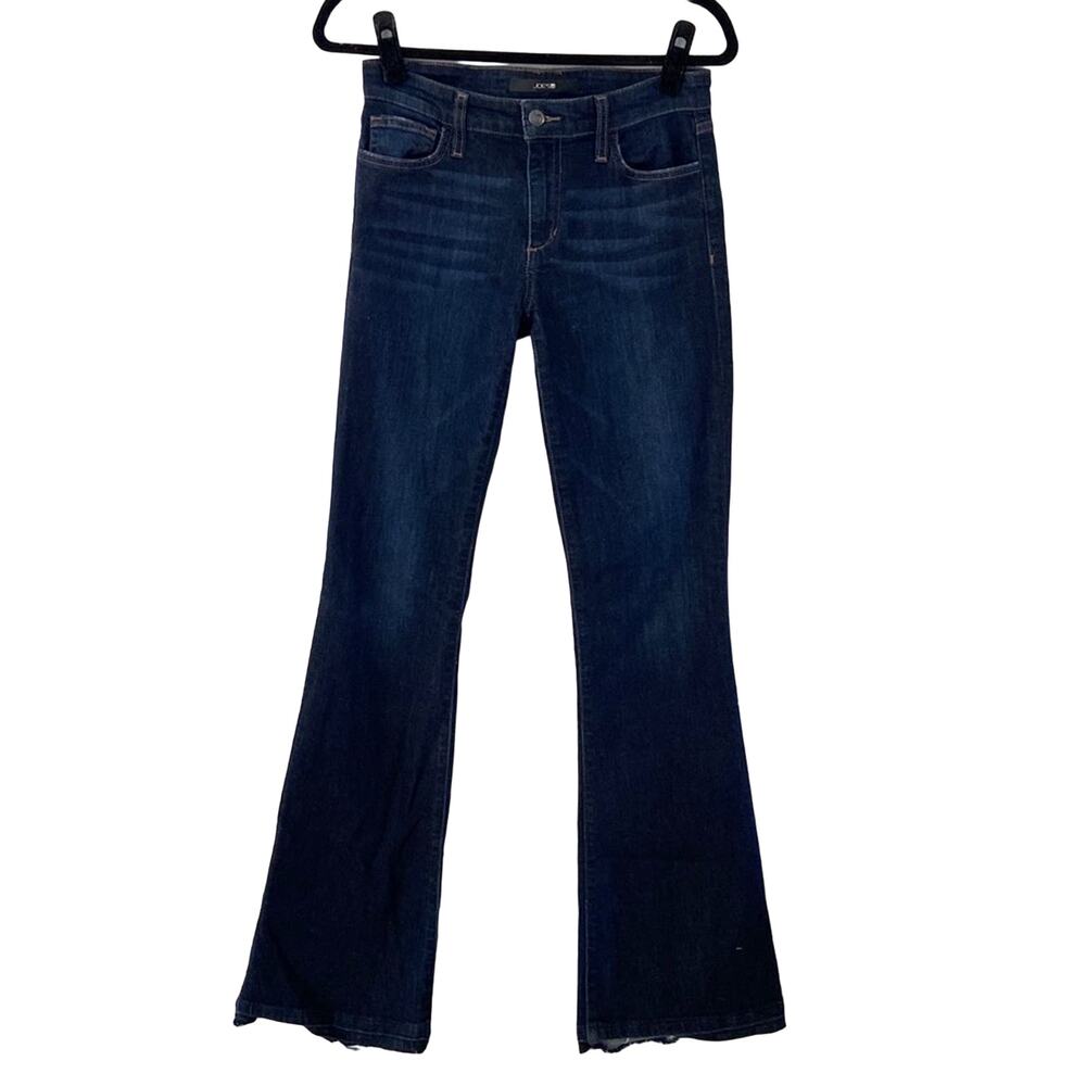 Joe's Jeans Women's Size 27 Released Hem Icon Flared Jean Dark Wash Mid Rise